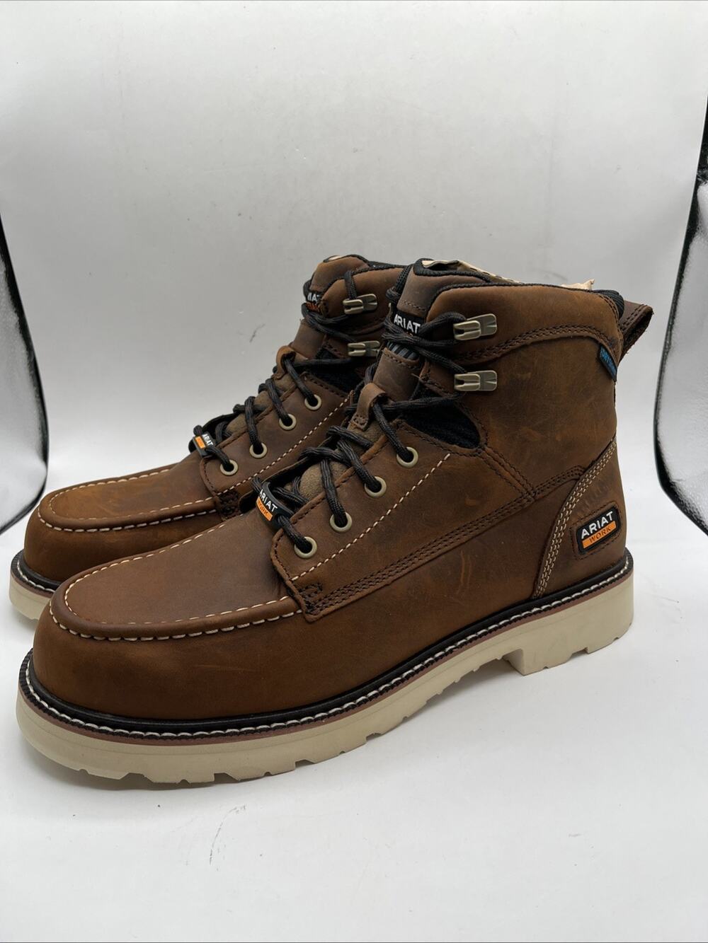 Ariat Rebar Lift 6" H20 Comp Toe Men’s Sz 11 D Distressed Brown Work Boots NWT